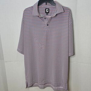 Men's FootJoy Striped Golf Polo - X-Large - Gently Used